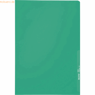 10 x Leitz Sichthüllen A4 0,13mm genarbt grün von Leitz