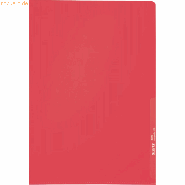 10 x Leitz Sichthüllen A4 0,13mm genarbt rot von Leitz