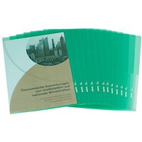 LEITZ Sichthüllen Premium 4100 DIN A4 grün glatt 0,15 mm, 100 St. von Leitz