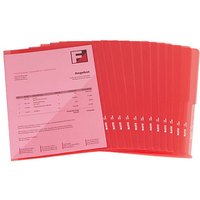 LEITZ Sichthüllen Premium 4100 DIN A4 rot glatt 0,15 mm, 100 St. von Leitz