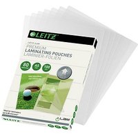 100 LEITZ UDT Laminierfolien glänzend für A5 80 micron 100 LEITZ UDT Laminierfolien glänzend für A5 80 micron von Leitz