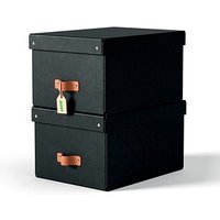 2 LEITZ Puro Aufbewahrungsboxen 17,0 l schwarz 27,5 x 37,5 x 20,0 cm 2 LEITZ Puro Aufbewahrungsboxen 17,0 l schwarz 27,5 x 37,5 x 20,0 cm von Leitz