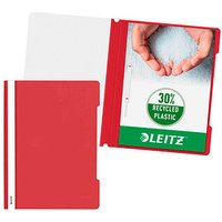 25 LEITZ Schnellhefter 4191 Kunststoff rot DIN A4 von Leitz