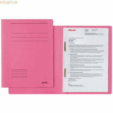 25 x Leitz Schnellhefter Fresh A4 Pendarec-Karton (RC) pink von Leitz