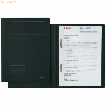 25 x Leitz Schnellhefter Fresh A4 Pendarec-Karton (RC) schwarz von Leitz