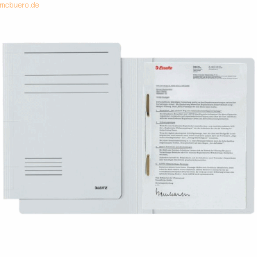 25 x Leitz Schnellhefter Fresh A4 Pendarec-Karton (RC) weiß von Leitz