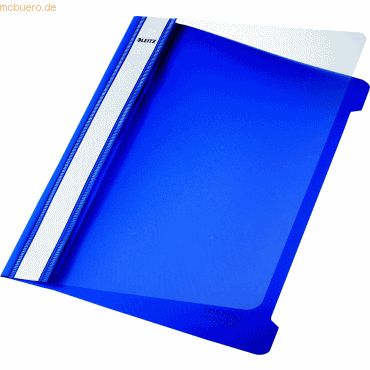 Leitz Sichthefter A5 PVC langes Beschriftungsfeld blau von Leitz