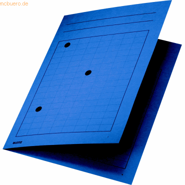 50 x Leitz Umlaufmappe A4 Karton 320g/qm blau von Leitz