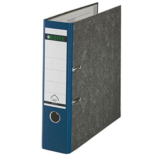 5er Pack Leitz 1080 Qualitäts-Ordner breit, mit patentierter 180º-Präzisionsmechanik (blau) von Leitz