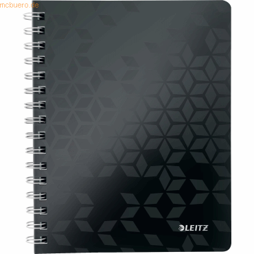 6 x Leitz Collegeblock Wow A5 PP liniert holzfrei 80 Blatt schwarz 6 x Leitz Collegeblock Wow A5 PP liniert holzfrei 80 Blatt schwarz von Leitz