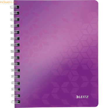 6 x Leitz Notizbuch Wow A5 80 Blatt 80g/qm kariert violett 6 x Leitz Notizbuch Wow A5 80 Blatt 80g/qm kariert violett von Leitz