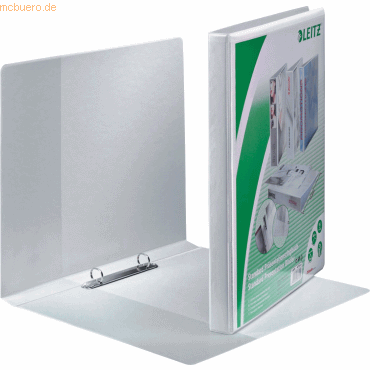 Leitz Ringbuch A4 2 Ringe 16mm weiß von Leitz