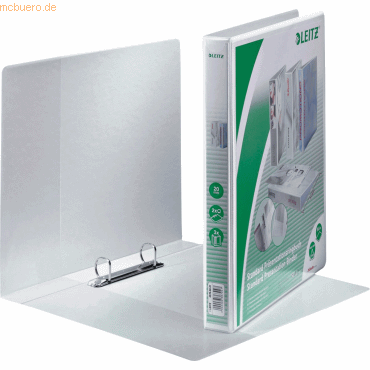 Leitz Ringbuch A4 2 Ringe 20mm weiß von Leitz