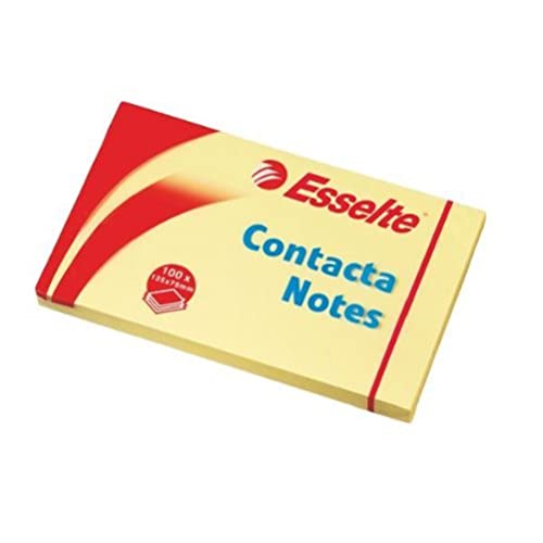 Esselte 83001 Haftnotiz Contacta Notes (125x75 mm, 100 Blatt) gelb von Leitz