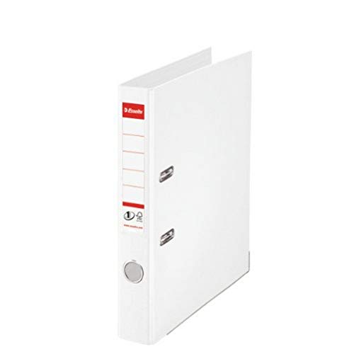 Esselte DIN A4 Ordner, Weiß, 52 mm Rückenbreite, Kunststoff, Vivida Serie, 811400 Esselte DIN A4 Ordner, Weiß, 52 mm Rückenbreite, Kunststoff, Vivida Serie, 811400 von Esselte