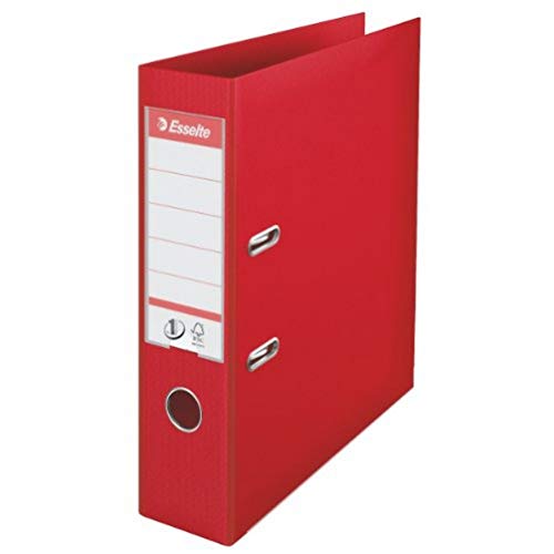 Esselte DIN A4 Ordner, Rot, 72 mm Rückenbreite, Kunststoff, 1er-Pack, 811330 Esselte DIN A4 Ordner, Rot, 72 mm Rückenbreite, Kunststoff, 1er-Pack, 811330 von Esselte