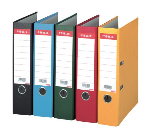 Esselte Color Paper Aktenordner, A4, für 350 Blatt, Grün von Leitz