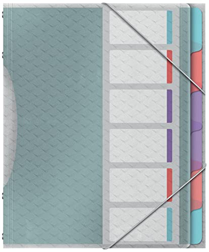 Esselte A4-Projektordner mit 6 Taben, Ordnungsmappe mit Register zur Schreibtischorganisation und Aufbewahrung von Projektunterlagen, Mit Klappen und Gummizug, Colour'Breeze Serie, Mehrfarbig, 626255 Esselte A4-Projektordner mit 6 Taben, Ordnungsmappe mit Register zur Schreibtischorganisation und Aufbewahrung von Projektunterlagen, Mit Klappen und Gummizug, Colour'Breeze Serie, Mehrfarbig, 626255 von Esselte