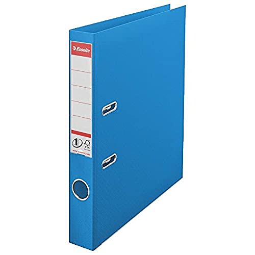 Esselte DIN A4 Ordner, Blau, 52 mm Rückenbreite, Kunststoff, Vivida Serie, 1 Pack, 624071 Esselte DIN A4 Ordner, Blau, 52 mm Rückenbreite, Kunststoff, Vivida Serie, 1 Pack, 624071 von Esselte