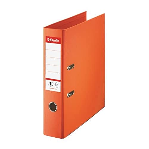 Esselte DIN A4 Ordner, Orange, 72 mm Rückenbreite, Kunststoff, 1er-Pack, 811340 von Esselte