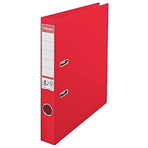Esselte DIN A4 Ordner, Rot, 52 mm Rückenbreite, Kunststoff, Vivida Serie, 1er-Pack, 624072 Esselte DIN A4 Ordner, Rot, 52 mm Rückenbreite, Kunststoff, Vivida Serie, 1er-Pack, 624072 von Esselte
