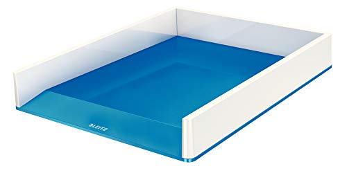 Leitz Briefkorb A4, Zweifarbiges Design, Weiß/Blau, Duo Colour, WOW, 53611036 Leitz Briefkorb A4, Zweifarbiges Design, Weiß/Blau, Duo Colour, WOW, 53611036 von Leitz