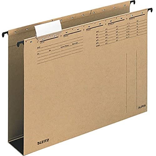 Leitz 1946-00-00 Hängesammler für dünne Vorgänge in Einstellmappen oder für dickere Akten, 320 g/m², DIN A4, naturbraun von Leitz