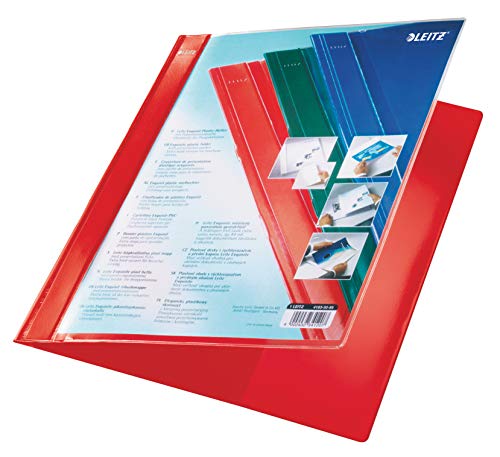Esselte Leitz Hefter Exquisit, Präsentationstasche, A4, Überbreite, PVC, rot von Leitz