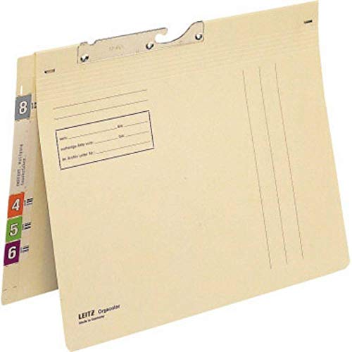 Esselte Leitz Pendelhefter Orgacolor®, kfm. Heftung, Kraftkarton, chamois von Leitz
