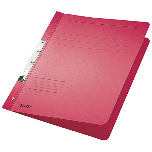 Leitz 3746-00-25 Schlitzhefter, 1/1-Vorderdeckel, A4, kaufmännische Heftung, Manilakarton 250 g/qm, rot Leitz 3746-00-25 Schlitzhefter, 1/1-Vorderdeckel, A4, kaufmännische Heftung, Manilakarton 250 g/qm, rot von Leitz
