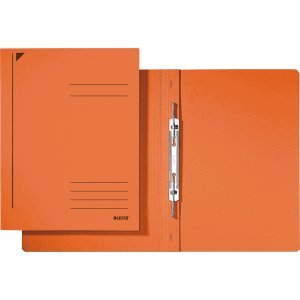 LEITZ 3040-00-45 3040 Spiralhefter, A4, kfmit Heftung, Colorspankarton, orange von Leitz