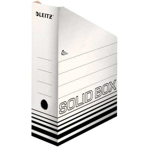 Esselte Solid Box Archiv Stehsammler, 100 mm Rückenbreite, Archivboxen zur Ablage und Aufbewahrung von Zeitschriften und Mappen im A4-Format, Zeitschriftensammler Pappe, 10 Stück, Schwarz, 46070001 Esselte Solid Box Archiv Stehsammler, 100 mm Rückenbreite, Archivboxen zur Ablage und Aufbewahrung von Zeitschriften und Mappen im A4-Format, Zeitschriftensammler Pappe, 10 Stück, Schwarz, 46070001 von Leitz
