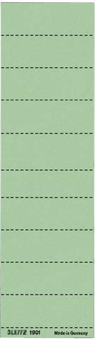 LEITZ® Einsteckschild, für ALPHA® / BETA®, Karton, 4zeilig, 60 x 21 mm, grün (100 Stück), Sie erhalten 1 Packung á 100 Stück von Leitz