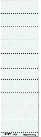 LEITZ® Einsteckschild, für ALPHA® / BETA®, Karton, 4zeilig, 60 x 21 mm, weiß (100 Stück), Sie erhalten 1 Packung á 100 Stück von Leitz