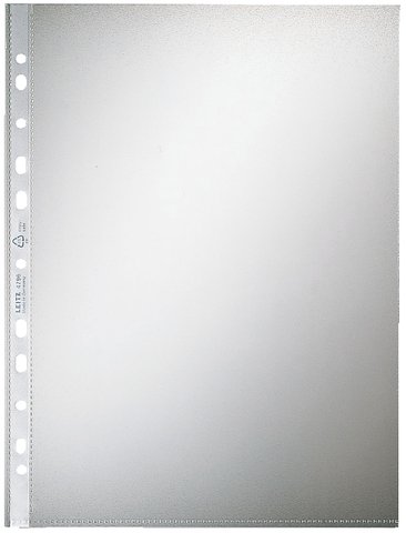 LEITZ® Prospekthülle, PP, A4, 0,07 mm, farblos, genarbt (100 Stück), Sie erhalten 1 Packung á 100 Stück von Leitz