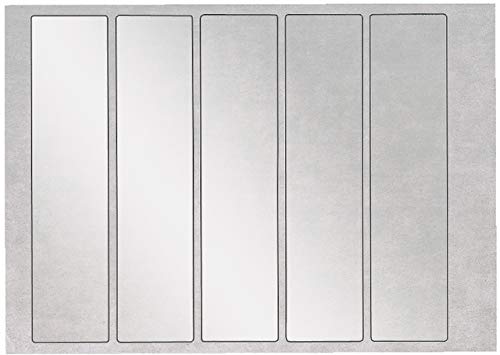 LEITZ® Schutzetikett Orgacolor® plus, Folie, selbstklebend, blanko, 46 x 195 mm, farblos (500 Stück), Sie erhalten 1 Packung á 500 Stück von Leitz