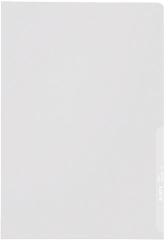 LEITZ® Sichthülle Standard, PP, oben/rechts offen, A4, 0,13 mm, farblos, genarbt (100 Stück), Sie erhalten 1 Packung á 100 Stück von Leitz
