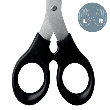 LEITZ 5423 Edelstahlschere rostfreier Edelstahl 165 mm schwarz. von Leitz