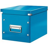 LEITZ Click & Store Aufbewahrungsbox 10,0 l blau 26,0 x 26,0 x 24,0 cm von Leitz