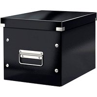 LEITZ Click & Store Aufbewahrungsbox 10,0 l schwarz 26,0 x 26,0 x 24,0 cm von Leitz