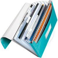 LEITZ Fächermappe WOW 4589 6 Fächer blau von Leitz