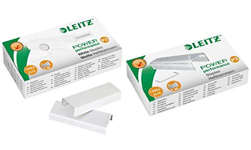 LEITZ Heftklammern 24/6 Power Performance P3, weiß, Sie erhalten 1 Packung, Packungsinhalt: 1000 Stück LEITZ Heftklammern 24/6 Power Performance P3, weiß, Sie erhalten 1 Packung, Packungsinhalt: 1000 Stück von Leitz