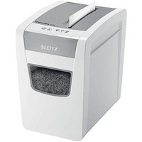 LEITZ IQ Slim Office Aktenvernichter mit Partikelschnitt P-4, 4 x 28 mm, bis 12 Blatt, weiß LEITZ IQ Slim Office Aktenvernichter mit Partikelschnitt P-4, 4 x 28 mm, bis 12 Blatt, weiß von Leitz