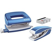 LEITZ Locher und Heftgeräte Set NeXXt WOW blau-metallic von Leitz