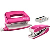 LEITZ Locher und Heftgeräte Set NeXXt WOW pink-metallic von Leitz