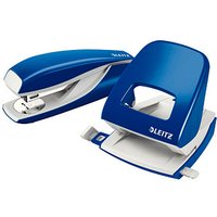 LEITZ Locher und Heftgeräte Set WOW 5095 blau von Leitz