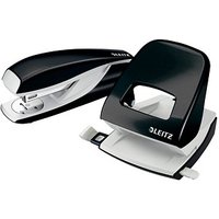 LEITZ Locher und Heftgeräte Set WOW 5095 schwarz-metallic von Leitz