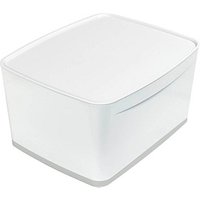 LEITZ MyBox Aufbewahrungsbox 18,0 l perlweiß/grau 38,5 x 31,8 x 19,8 cm von Leitz