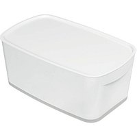 LEITZ MyBox Aufbewahrungsbox 5,0 l perlweiß/grau 31,8 x 19,1 x 12,8 cm von Leitz