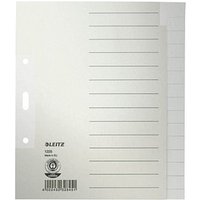 LEITZ Ordnerregister 1225 Vollformat blanko grau 15-teilig, 1 St. von Leitz